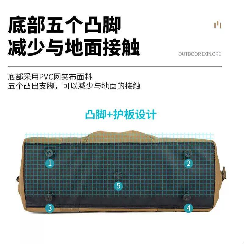 牛津布地钉收纳包户外露营地钉袋帐篷天幕配件风绳锤子手提工具包