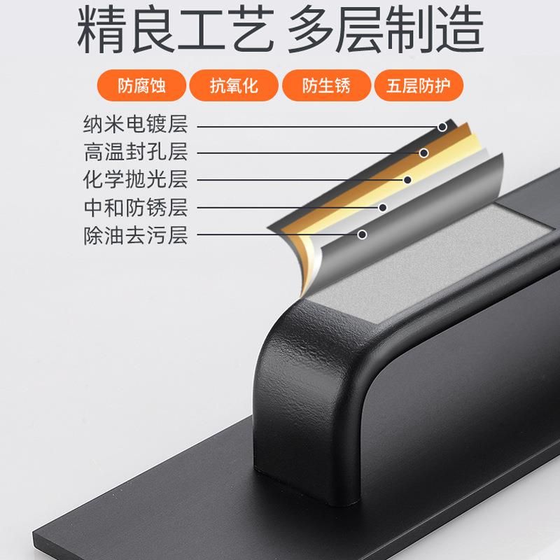 极简免打孔衣柜移门推拉手抽屉把手橱柜子提手柄明装玻璃铝合金小