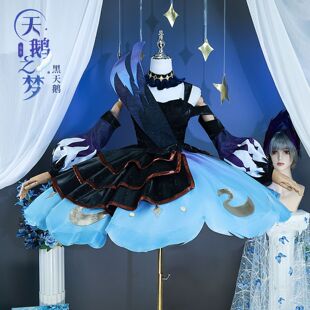 雾都王者荣耀小乔天鹅之梦cosplay服装小乔白天鹅黑天鹤cos服套装