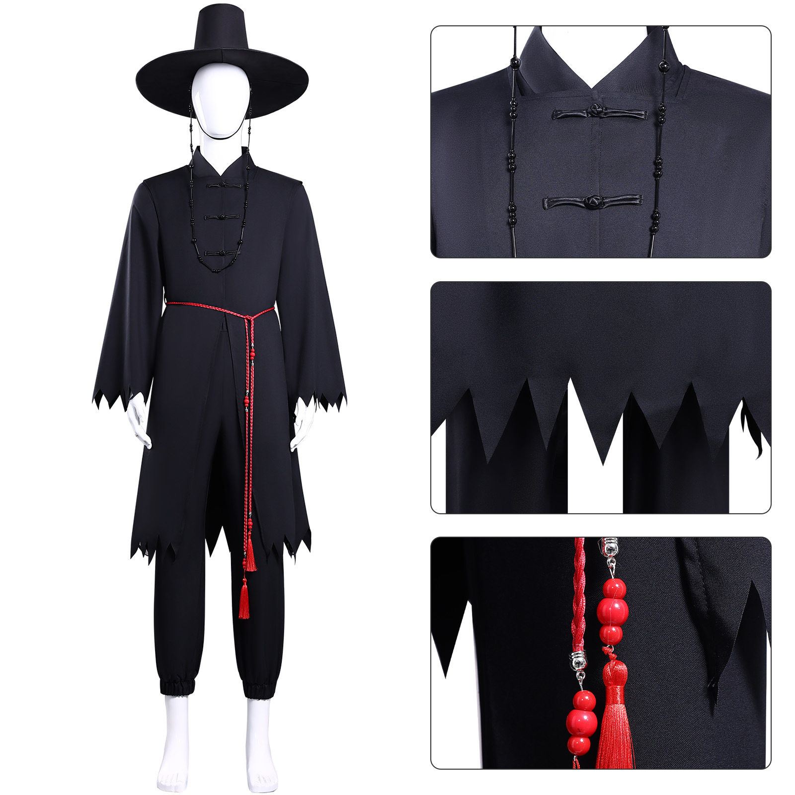 跨境新品韩流女团K-POP猎魔女团cos服装恶魔男团沙加男孩表演cos