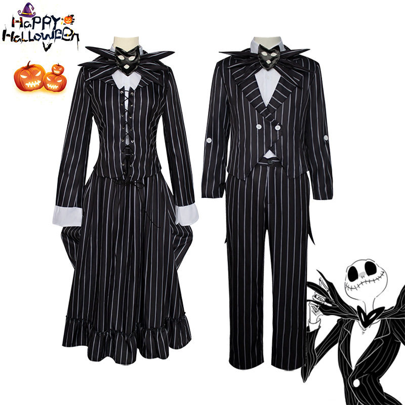 圣诞夜惊魂cosplay服万圣节表演舞台杰克僵尸新娘cos