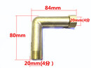 热水器专用接头铜配件 加长4分螺纹铜活接弯头 内外牙弯头带活接