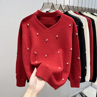 速发春毛衣装织装士秋外穿内搭2024年新款打底针秋衫上衣爆款高级