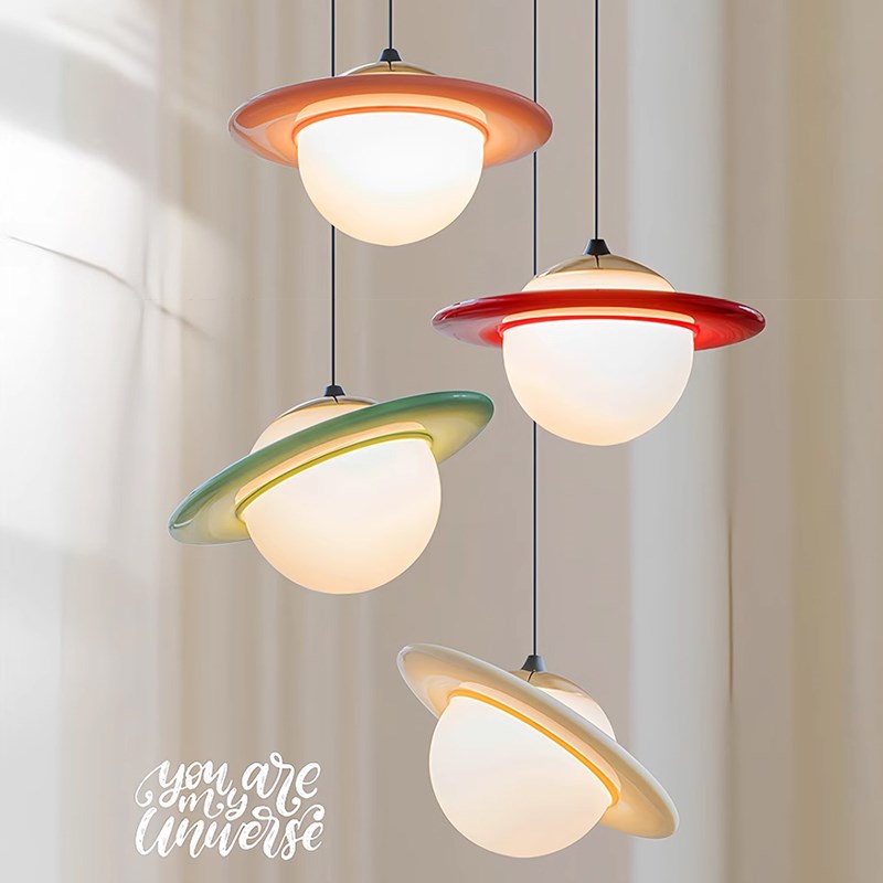 速发星风卧室床头小吊灯简约油024奶2球灯具创意个性儿童房灯