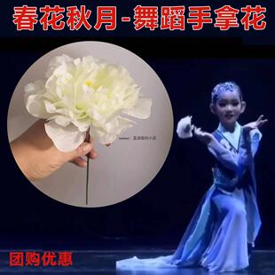 古典舞春花秋月手拿持花舞蹈花朵道具花跳舞 表演出道具 时候用