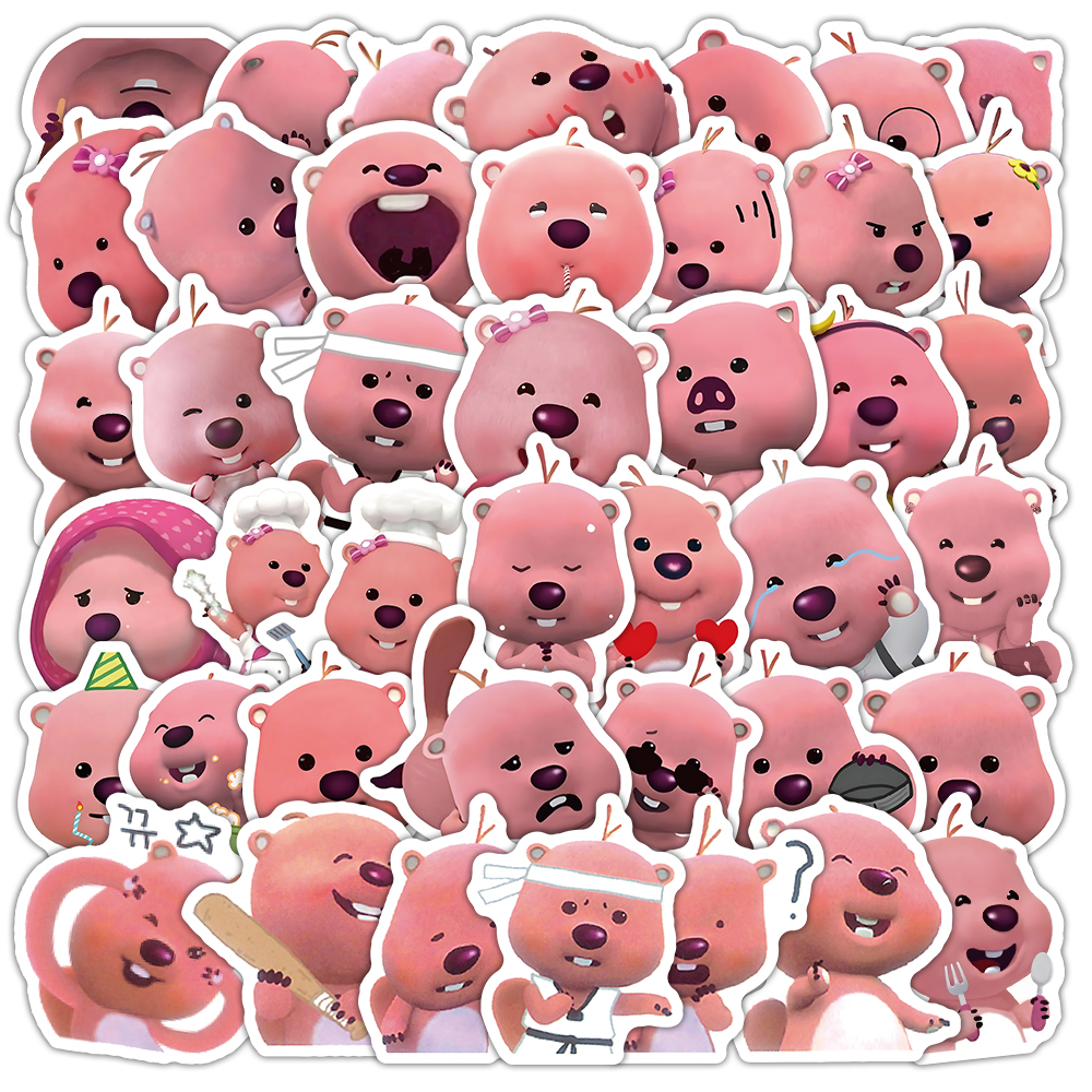 206张卡通小海狸loopy露比贴纸