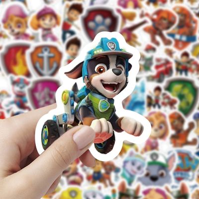 120贴汪汪队贴纸ins爆款可爱卡通儿童奖励贴纸装饰行李箱防水贴画