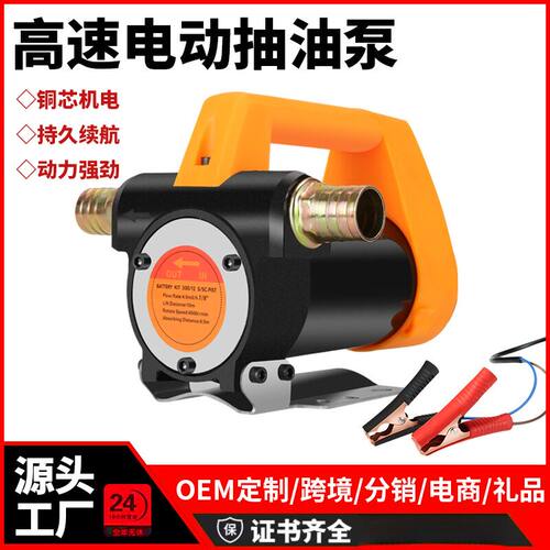 电动抽油泵12V24V220V大功率自吸泵柴油泵遥控加油泵抽油机计量泵