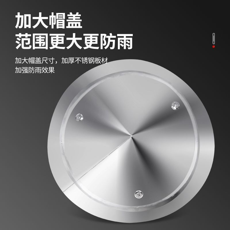 速发不锈钢烟囱防雨帽排烟帽排气管道室外烟筒盖防风帽土灶壁炉烟
