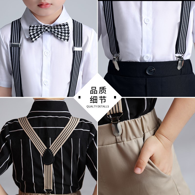 速发六一男童礼服花童套装主持演讲钢琴演奏儿童合唱朗诵演出服小