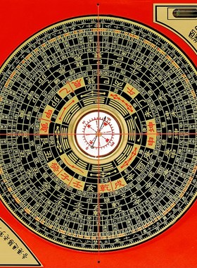 速发通胜罗盘高精度综合盘指南针三元三合小八卦罗经摆件大小号