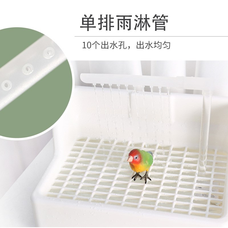 速发鹦鹉洗澡盆自动循环虎皮珍珠玄风牡丹鸟浴盆洗澡神器玩具