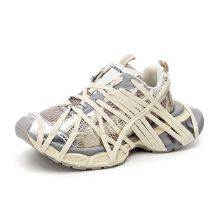 新 百搭厚底增高休闲鞋 3XL老爹鞋 时尚 ins超火巴黎男女同款 八爪鱼