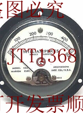 原装供应五月 0-500mA电流表 MR36W500DCMA MARION 88毫米 3.5英