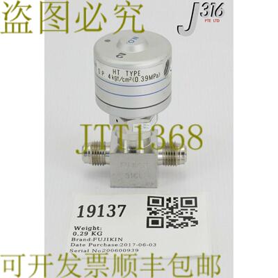 供应19137 FUJIKIN DIAPHRAGM 气门型号 NOOP 4KGFCM203