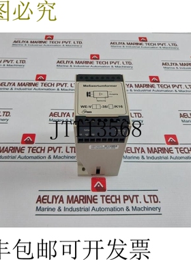原装供应FSG WE-V-38/K16 信号转换器 4…20MA 230VAC 50Hz