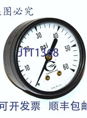 原装供应CONOFLOW 0-60 PSI 压力表 1/4