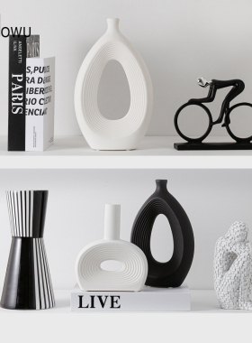 速发玄关陶象软装级感摆件小柜抽瓷花酒众装饰品客厅电视柜艺术品