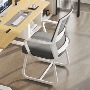 速发网布家用电脑椅职工办公椅舒适久谈人体工学背会议洽坐靠椅椅