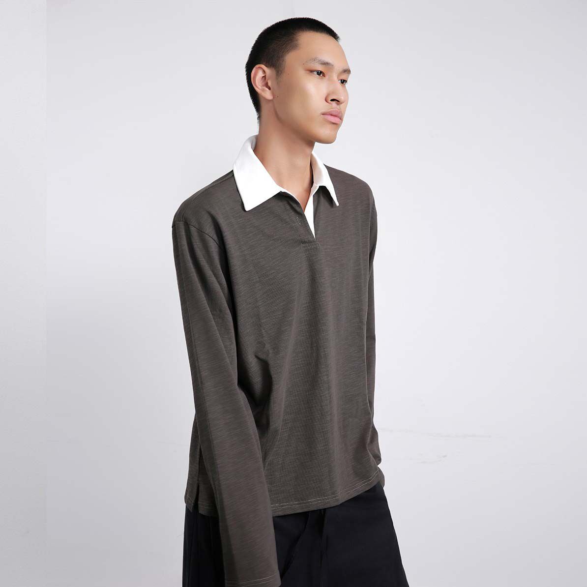 VESUS春季针织撞色长袖打底衫