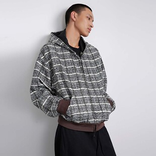 Outedge小香风连帽新雪丽卫衣棉服外套