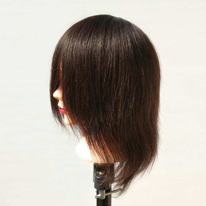 新品头模全真发模特理假t人头真人发可烫染练习头发剪发短发专用