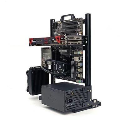 开放式机箱matx铝合金创意个性itx台式机全铝水冷风冷立卧平台