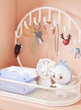 入户玄关钥匙收纳托盘挂钩摆件创意桌面饰品收纳整理鞋柜上置物架