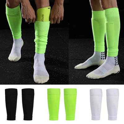 New Football Socks Shin Pads Leg Cover Men Women Grip