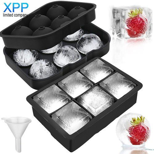 Large Silicone Ice Cube Tray Whiskey Ice Cubes Mold Cocktail