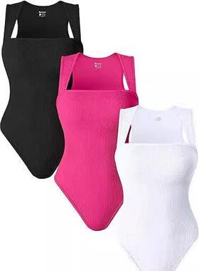 Yoga fitness suspenders jumpsuit abdomen elastic body