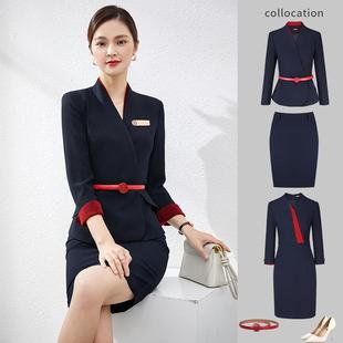 female clothes work salon beauty desk front hotel