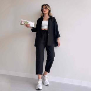 suit point size pants womens shirt harem nine loose casual