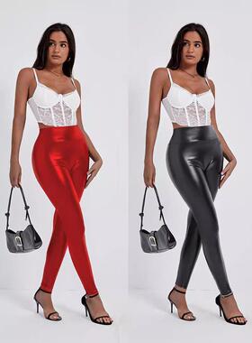 Womens pants for nightclubs fashionable tight pencil pants
