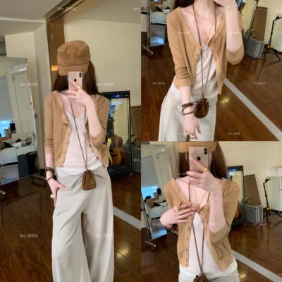蒜尼尼【中古定制】私服版型超显瘦中袖外套上衣只做一批6658
