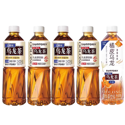三得利乌龙茶500ml无糖0脂茶饮料