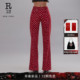 CHARLOTTE新年氛围感红色爱心印花高腰牛仔裤 R13 2026早春新品