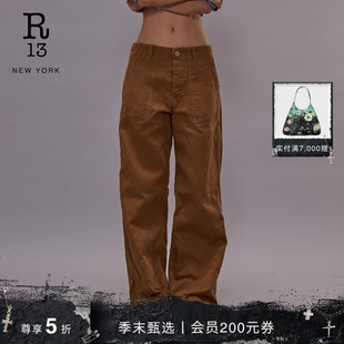 中腰宽松阔腿机能工装 2025秋冬系列 R13 风休闲裤 明星同款