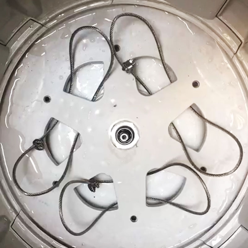 速发不锈钢丝绳波轮洗衣机内筒清洗拆卸维修能拉马三抓家电清洗工