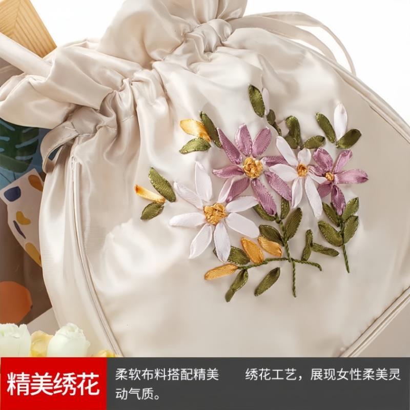 手提包手工绣花小包包妈妈手拿包古民族风中老年逛街零钱手机女包