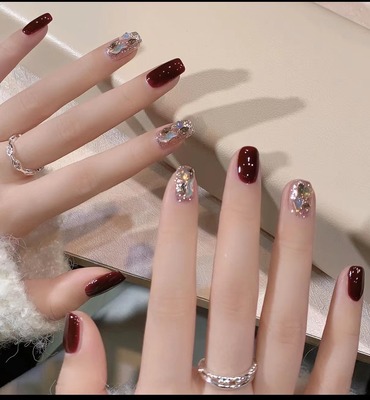 纯手工穿戴甲指甲贴显白美甲贴片