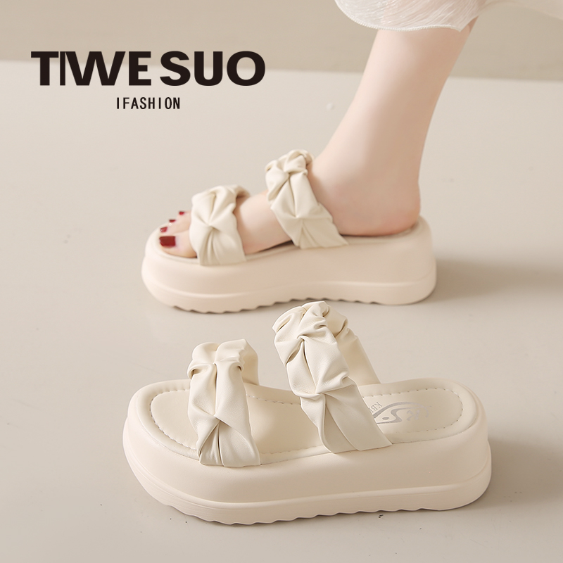 凉拖鞋女外穿松糕厚底气质仙女风