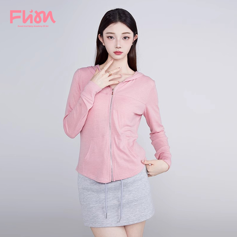 FLIM开衫连帽修身外套