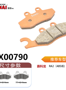 SONAI索耐瑞森刹车片 适用 赛科龙 RA2