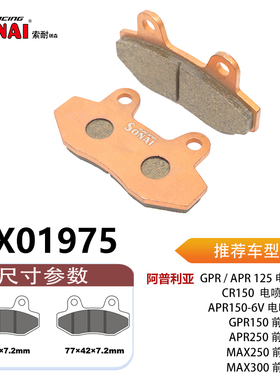 SONAI索耐瑞森刹车片 适用  阿普利亚 SR MAX250/300