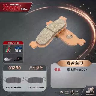 SONAI索耐瑞森刹车片适用恒舰500X 魔术师HJ250GY