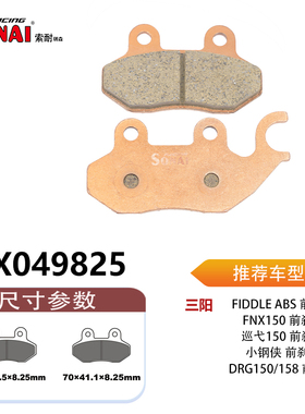 SONAI刹车片适用三阳飞度/FNX150/巡弋150/小钢侠/jet sl125/150