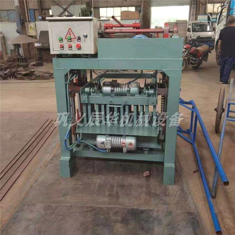 半自动小型水泥移动制砖机设备 免烧空心垫块u型槽护坡打砖成型机