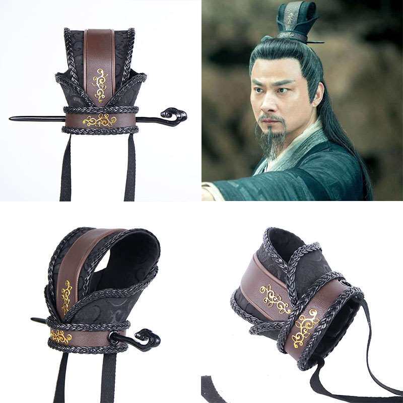 春秋战国男士束发头冠道士大臣头饰剧组演出男束发冠配饰帽子