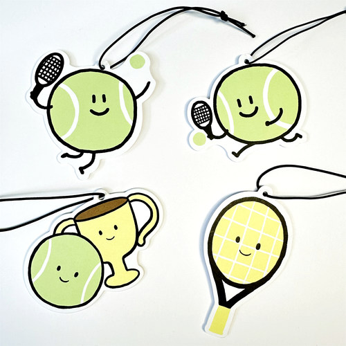 可爱网球车载挂式香片